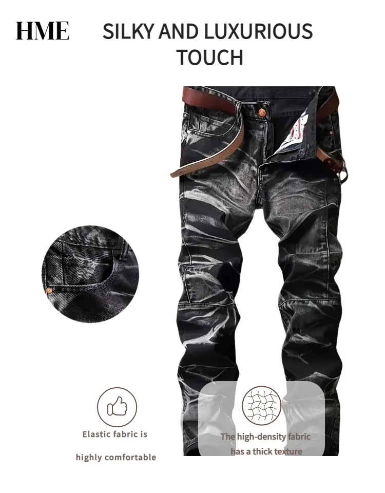 Jeans Slim Fit Estilosos para Homens na Rua Principal