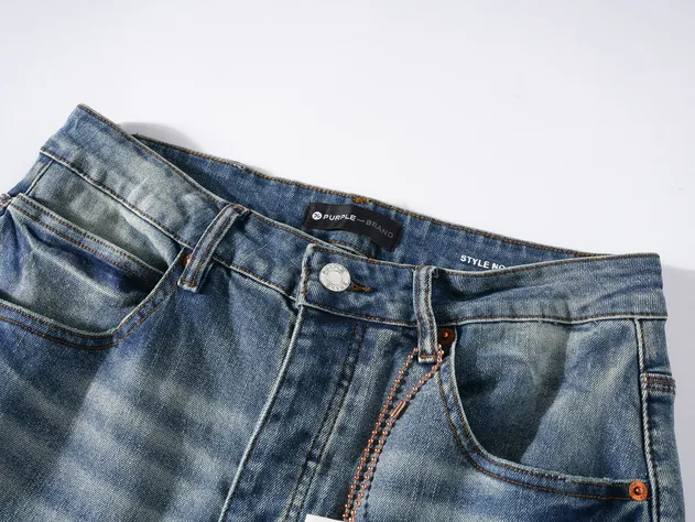 Calças Jeans Retro Whiskering para Atividades ao Ar Livre