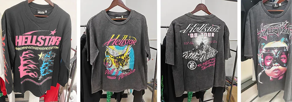 Calças Jeans Unissex de Perna Reta com Logo Gráfico e Ajuste Relaxado Suporte OEM