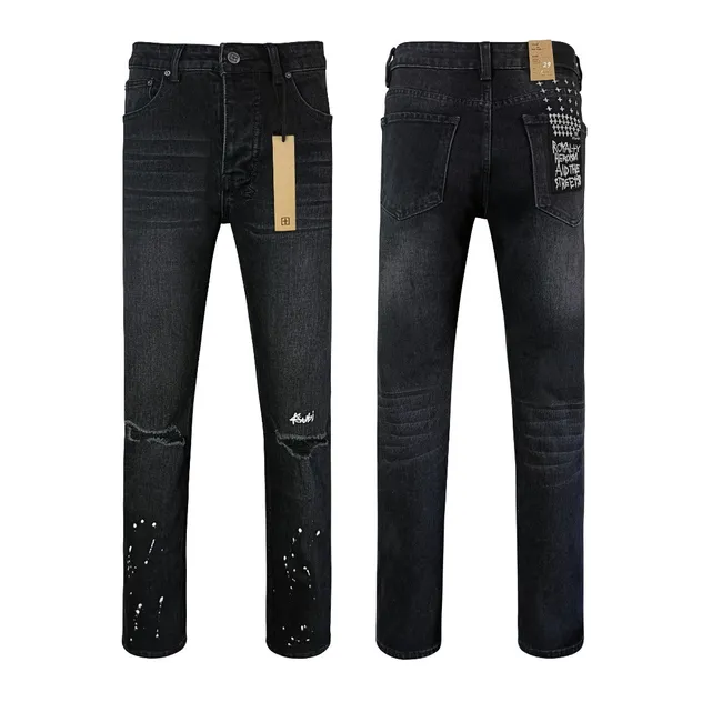 Jeans de denim vintage lavados inspirados na Ksubii em atacado premium