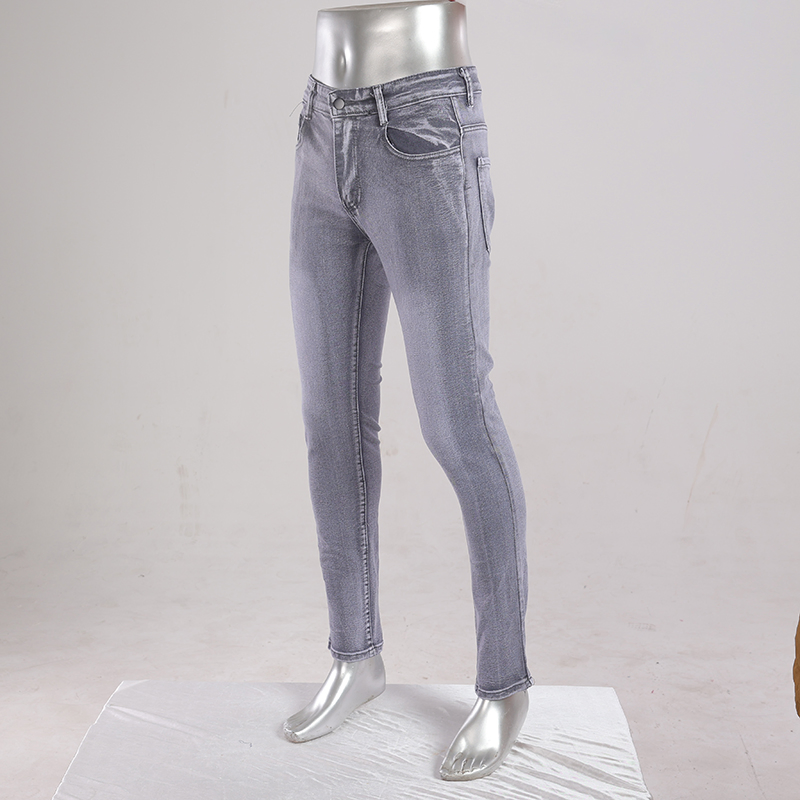 Calças jogger de denim para homens, com cintura baixa elástica, cordões, bolsos cargo e na cor azul escuro personalizado