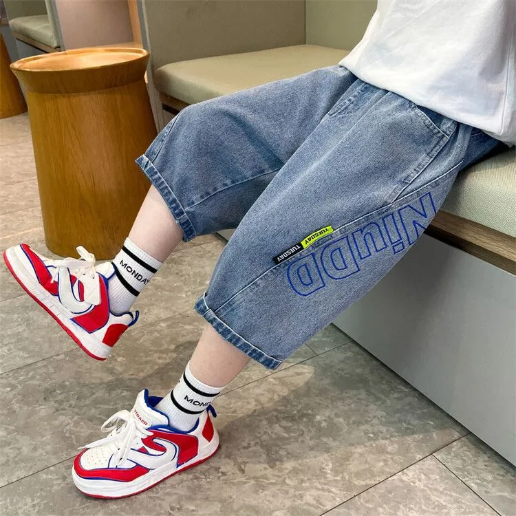 Fornecedor Verificado Fabricante Atacado Chinês Roupas Infantis Personalizadas Calças Jeans para Meninos