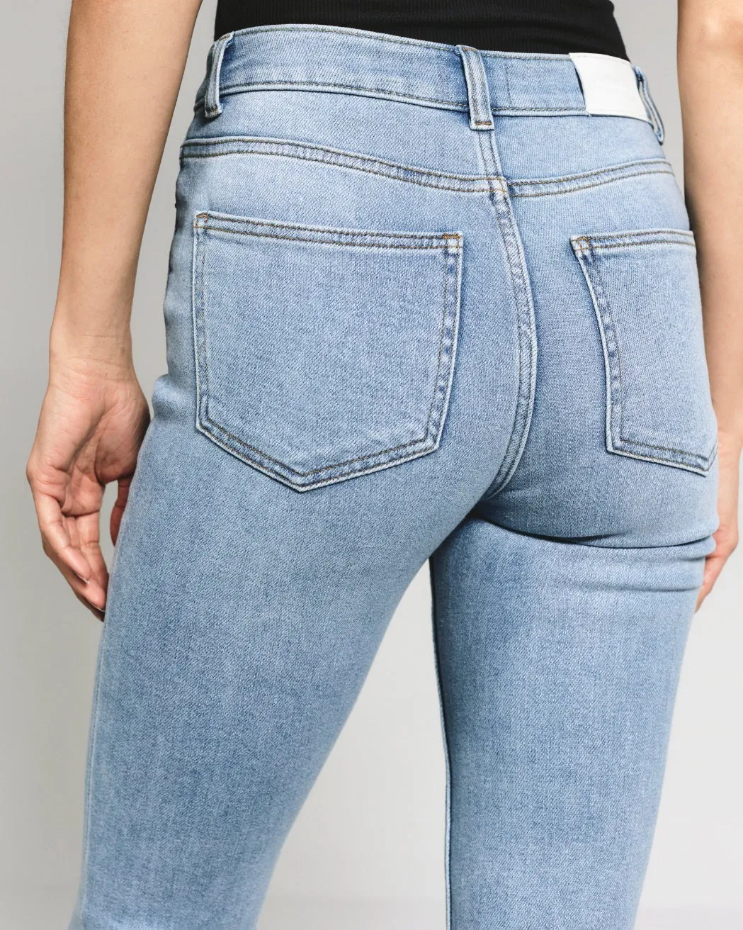 Calças de Denim Femininas de Alta Qualidade, Skinny Esticadas, Jeans Plus Size, Cintura Alta Casual