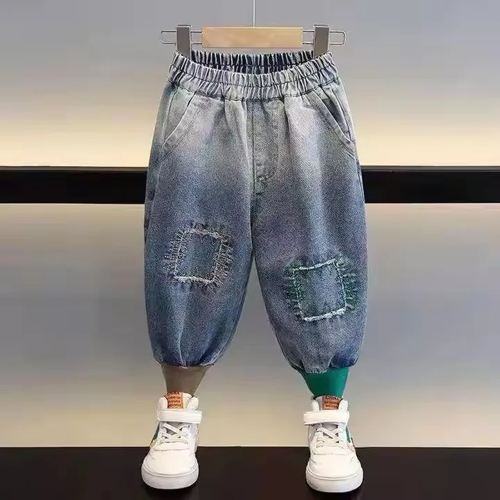 Novas Roupas Infantis de Outono e Inverno, Jeans Infantis de Alta Qualidade