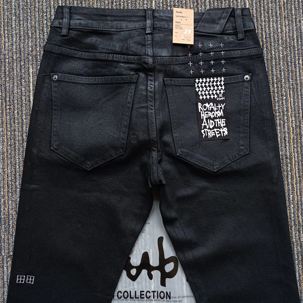 Calças de Denim Premium Ksubii Estilo com Rasgos Personalizados