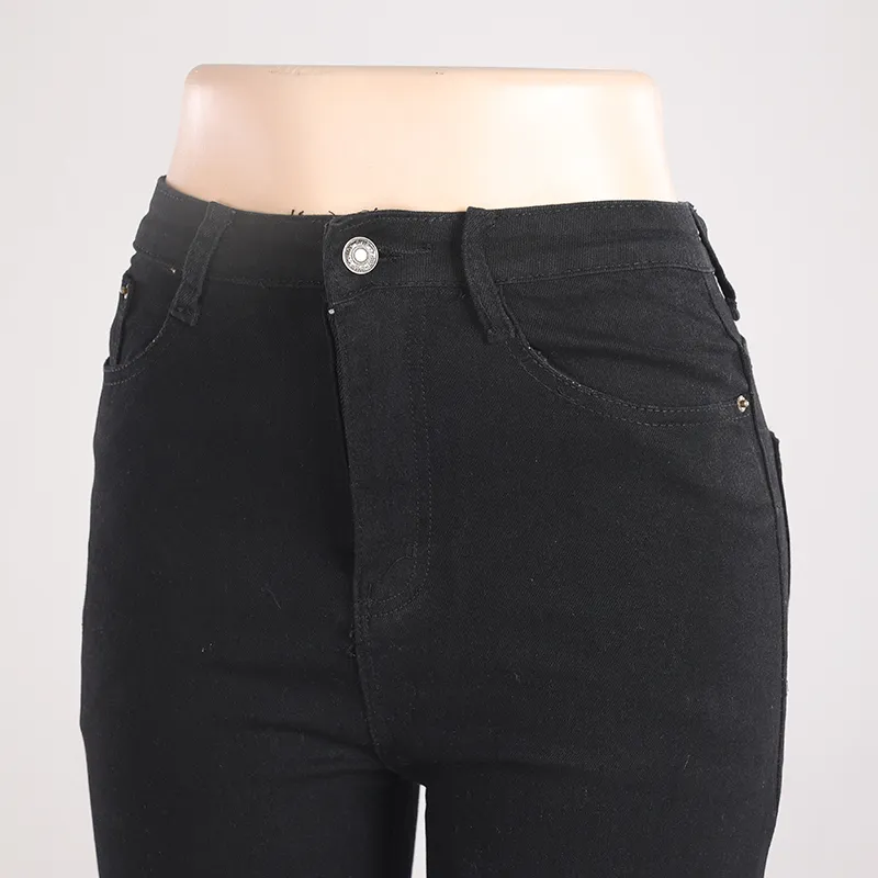 Calças de Cintura Alta Femininas, Calças Slim, Calças de Lápis Femininas, Jeans Skinny Femininos, Pantalones