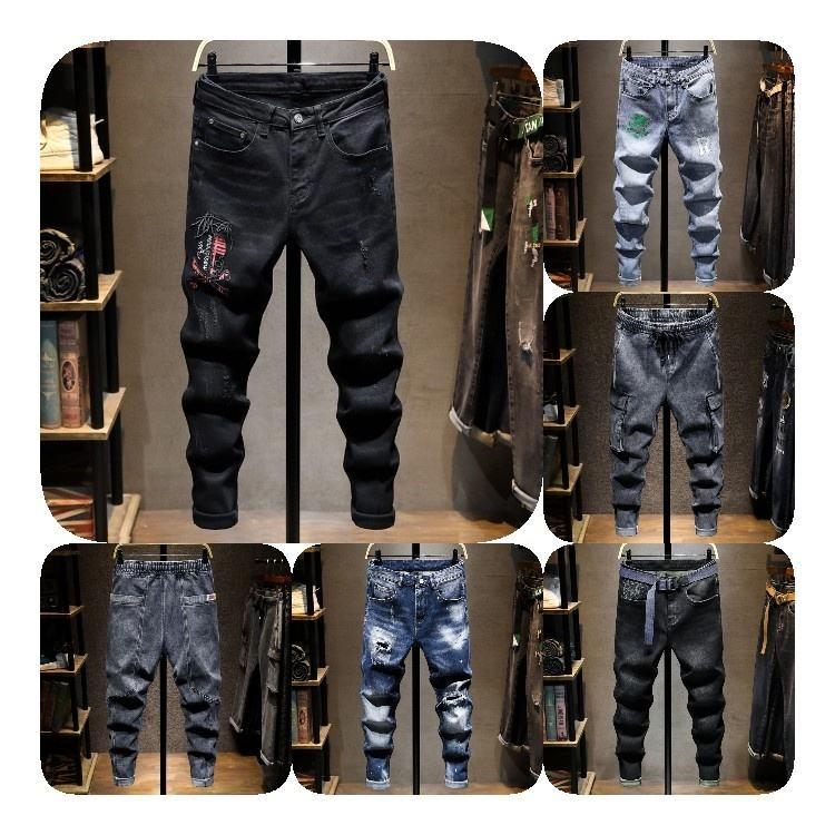 Calças de Homem Jeans Carpenter Pesadas com Corte Relaxado