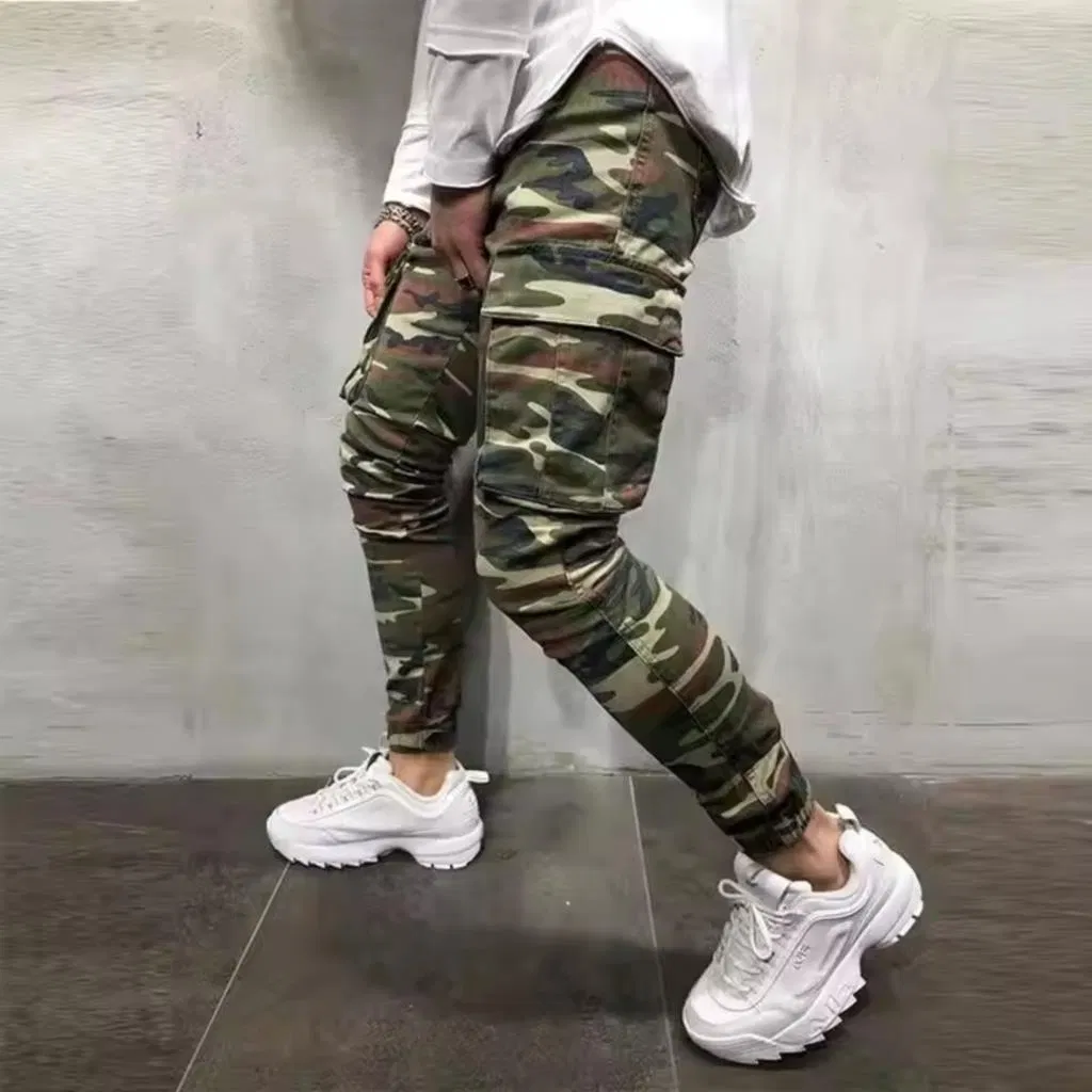 Calças de Jeans Masculinas de Designer em Denim com Estilo de Rua, Lavadas, Desgastadas, com Impressão Clara, Atacado, Personalizadas com Logo