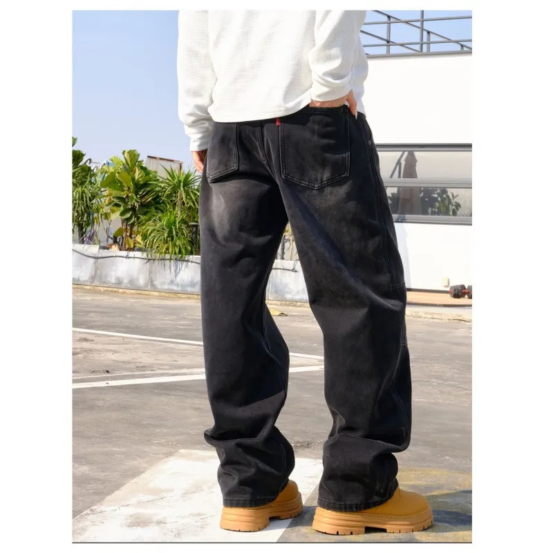Fabricante de Marca de Alta Qualidade Jeans Masculinos Luxo Y2K Hip Hop Stretch Rasgado Lavagem Jeans