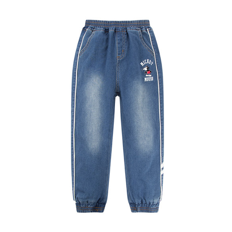 Calças de Outono para Crianças, Jeans de Algodão Macio para Meninos