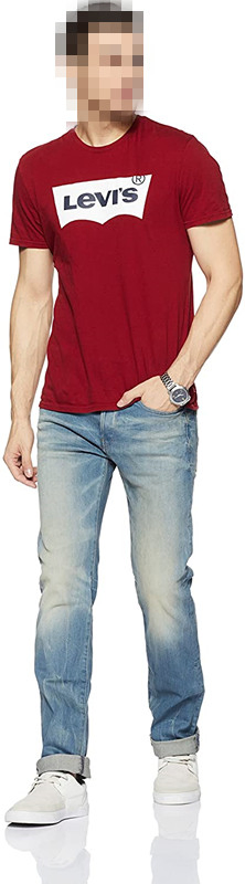 Calças Jeans Retas de Algodão para Homens Sem Rasgos Jeans de Denim Vintage