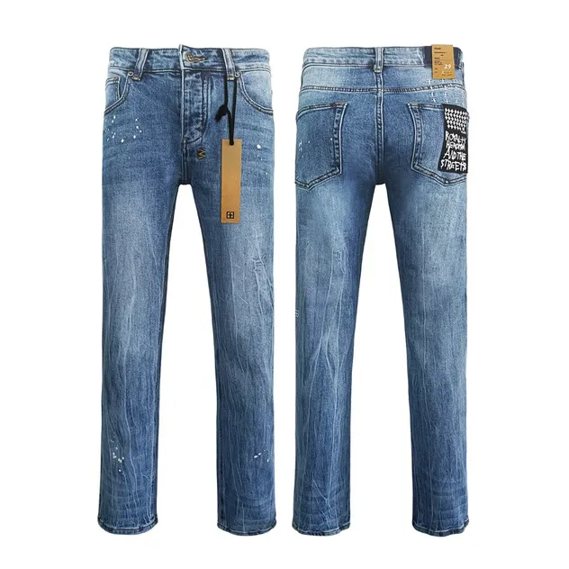 Jeans de denim vintage lavados inspirados na Ksubii em atacado premium