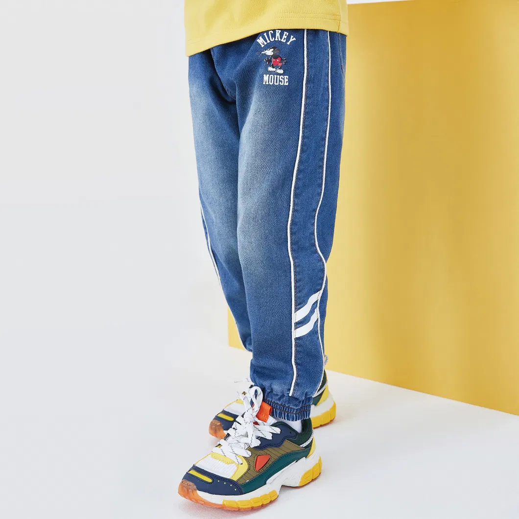 Calças de Outono para Crianças, Jeans de Algodão Macio para Meninos