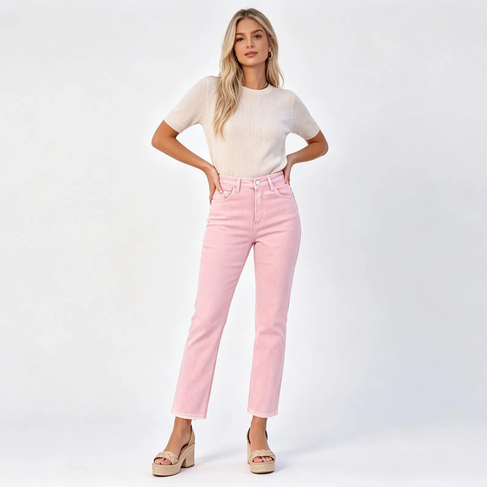 Detalhe Jeans Cropped
