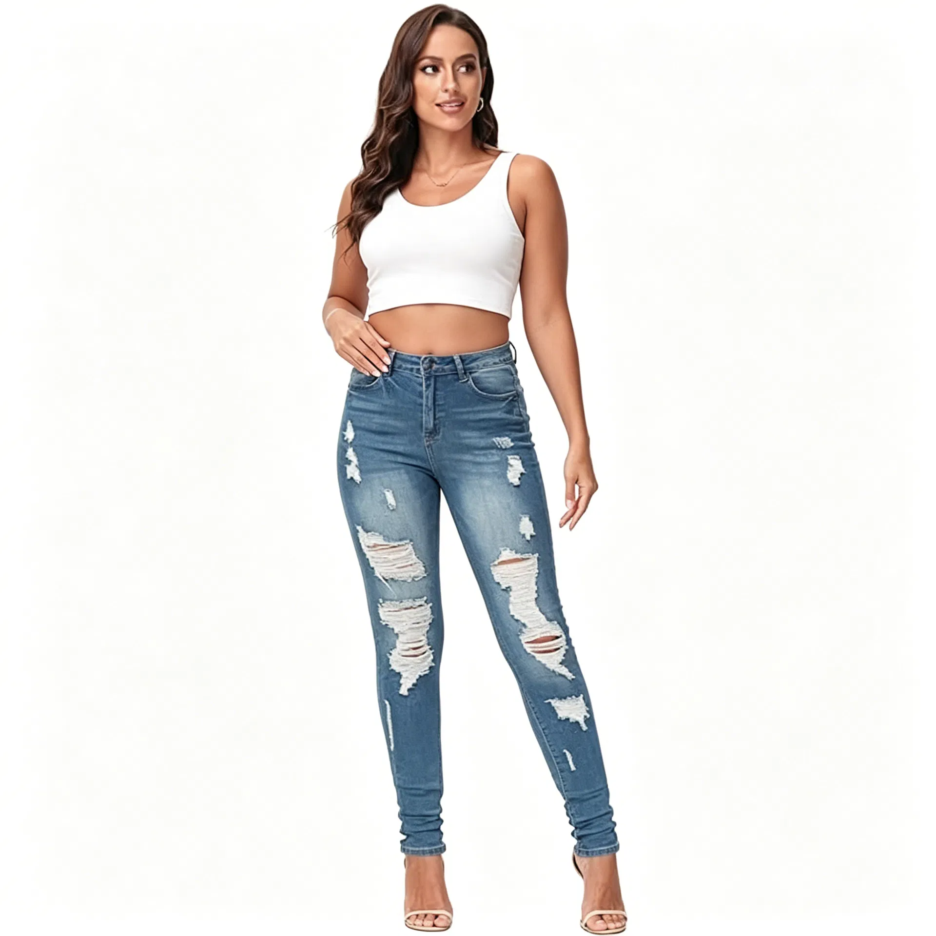 Marcas de moda e streetwear oferecendo serviços de personalização e exportação OEM ODM, jeans masculinos premium para calças de denim