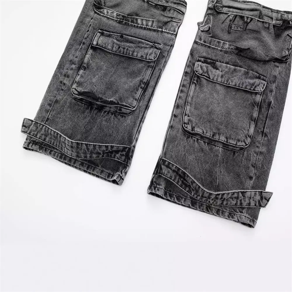 Calças Cargo Personalizadas de Alta Qualidade para Homens, Calças Jogger, Calças de Pista, Multi 3D Bolsos Calças Cargo