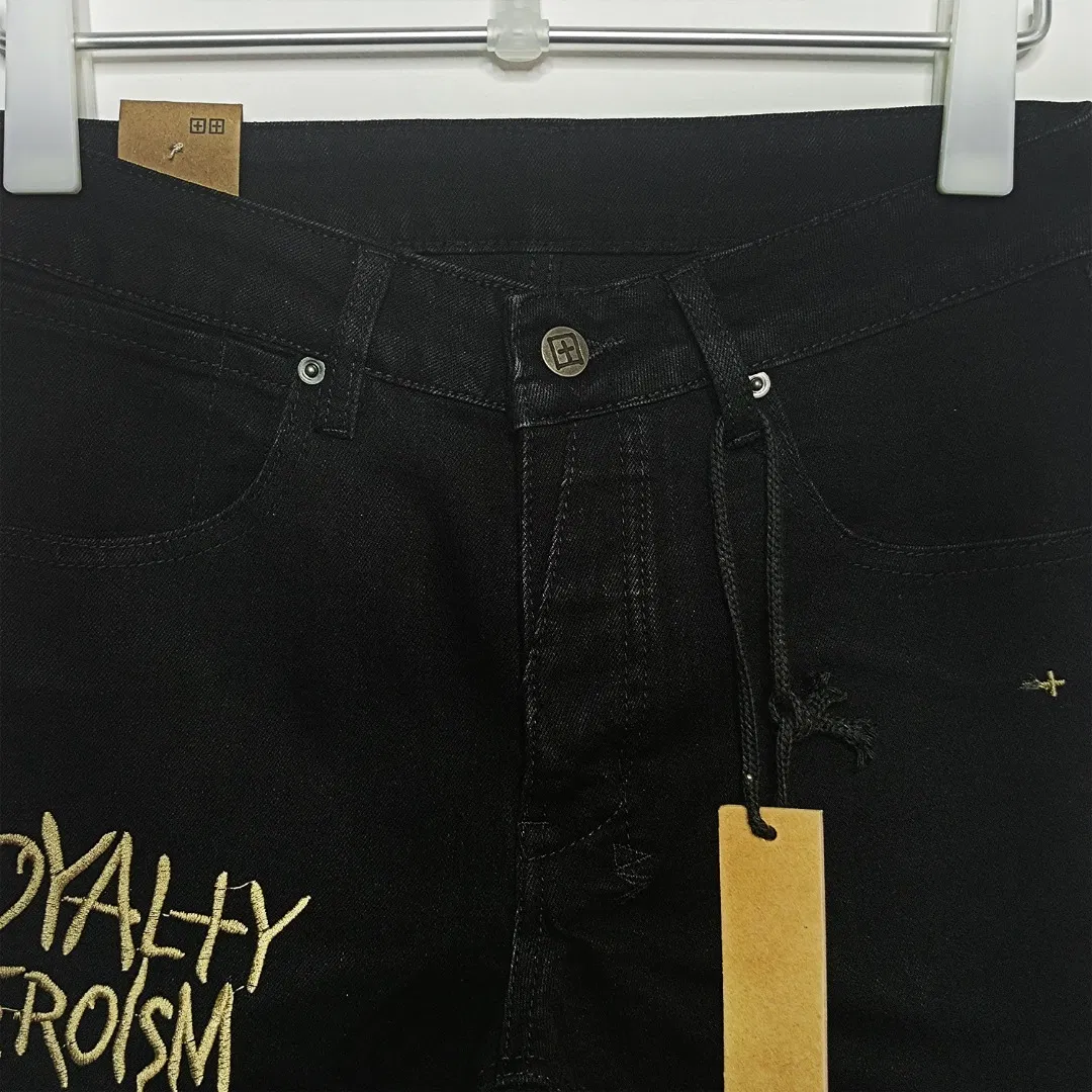 Calças de Denim Slim Fit por Atacado Design Personalizado
