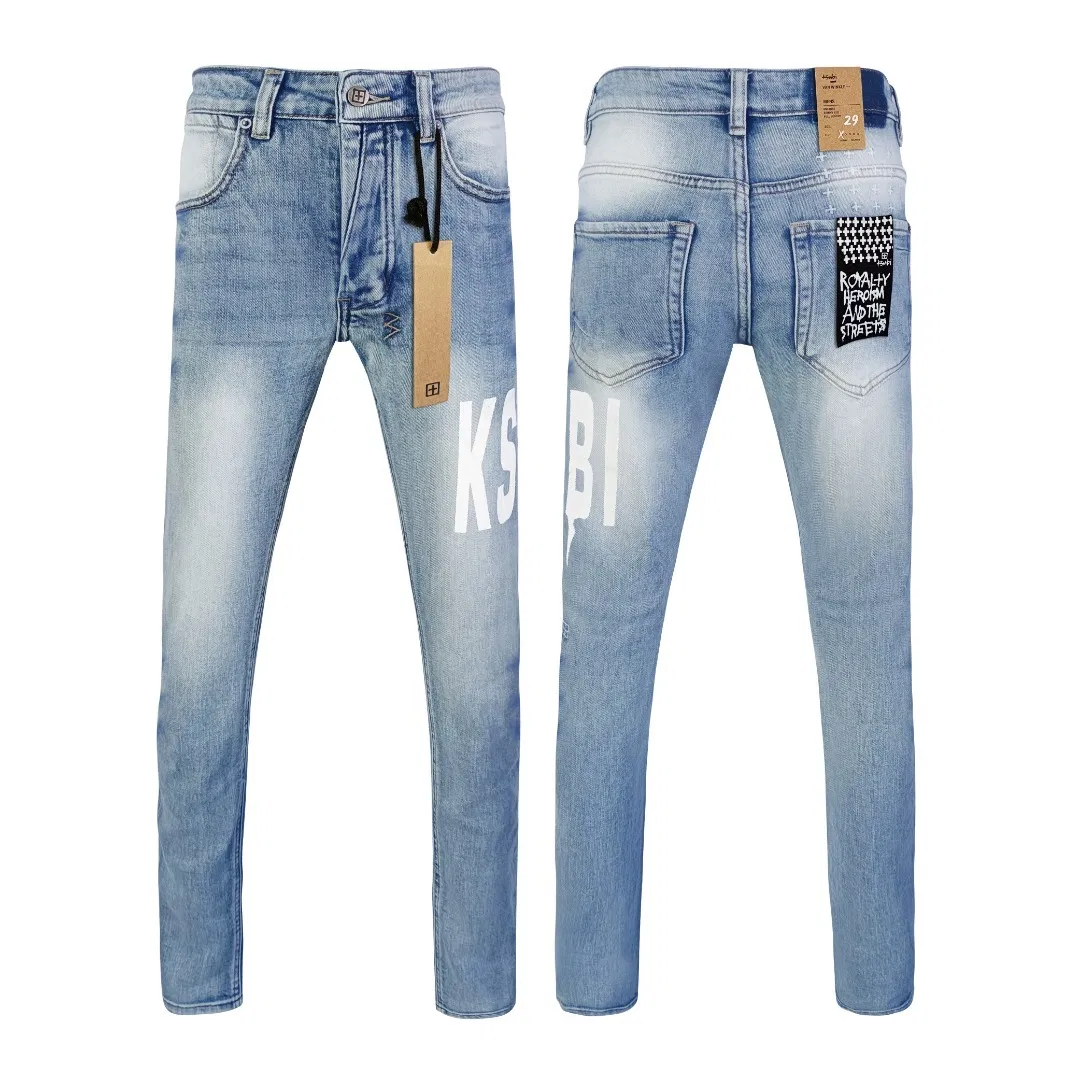 Serviço de Atacado de Jeans com Bordado Cruzado Inspirado na Ksubii Premium