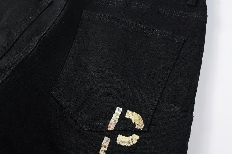Novas Chegadas Calça Jeans Slim Fit de Alta Qualidade em Algodão Casual Reta Desgastada Lavagem Highstreet Rasgada Jeans Vintage