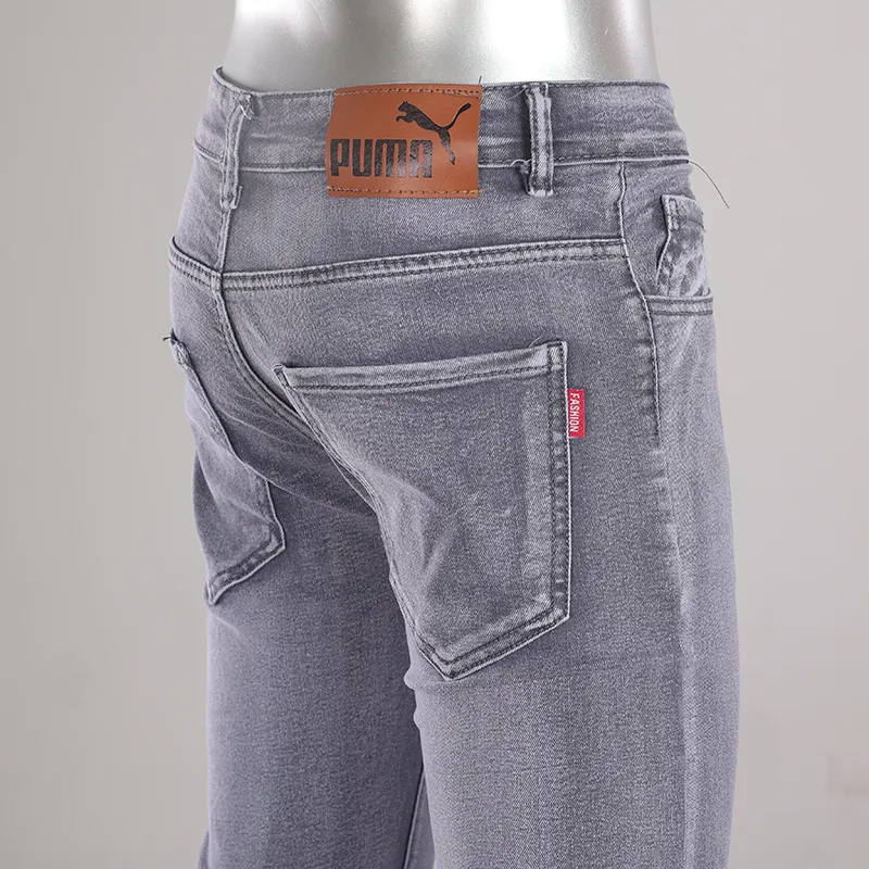 Calças jogger de denim para homens