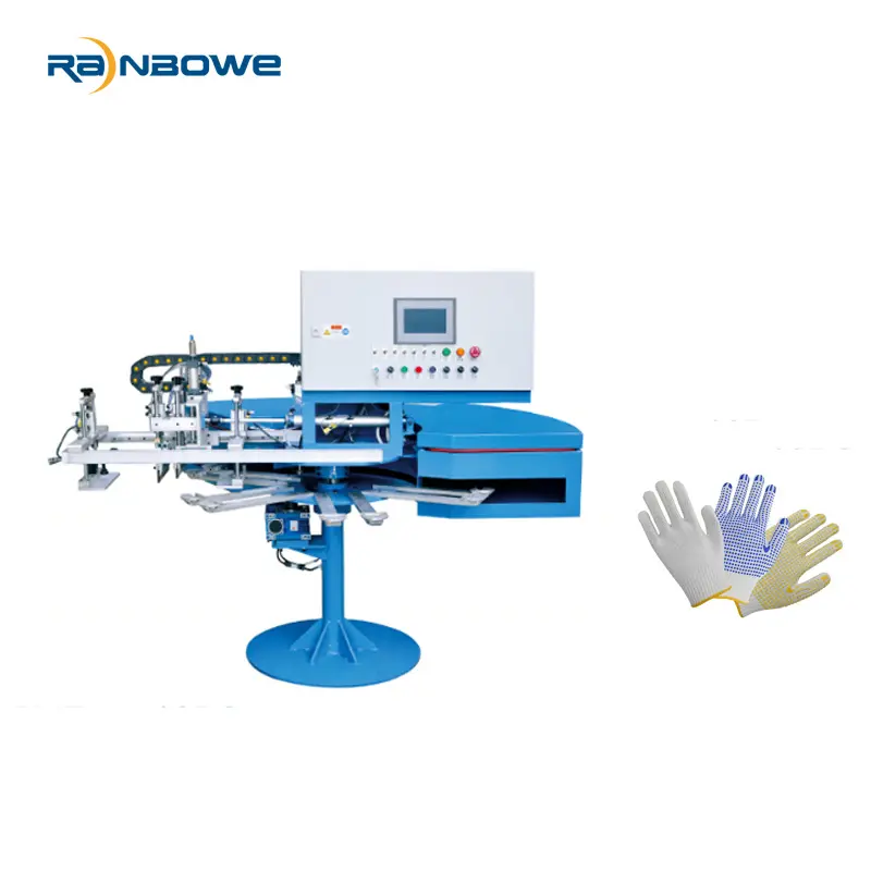 Best Renewable Design for  Machine To Manufacture Stockings  - Rotary Automatic Glove Socks Dotting Machine Silicone Printing Machine - Rainbowe Company, Product