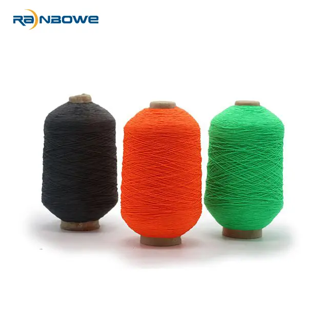 High-Quality Factory Wholesale Price Spandex Lycra Yarn Polyester Rubber Thread Yarn for Knitting Manufacturer, Suppliers