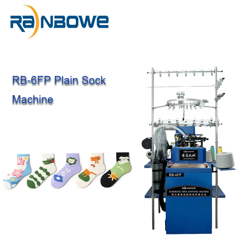 Best Rainbowe Brand Fully Computerized Jacquard China RB-6FP Plain Sock Knitting Machine Suppliers, Company