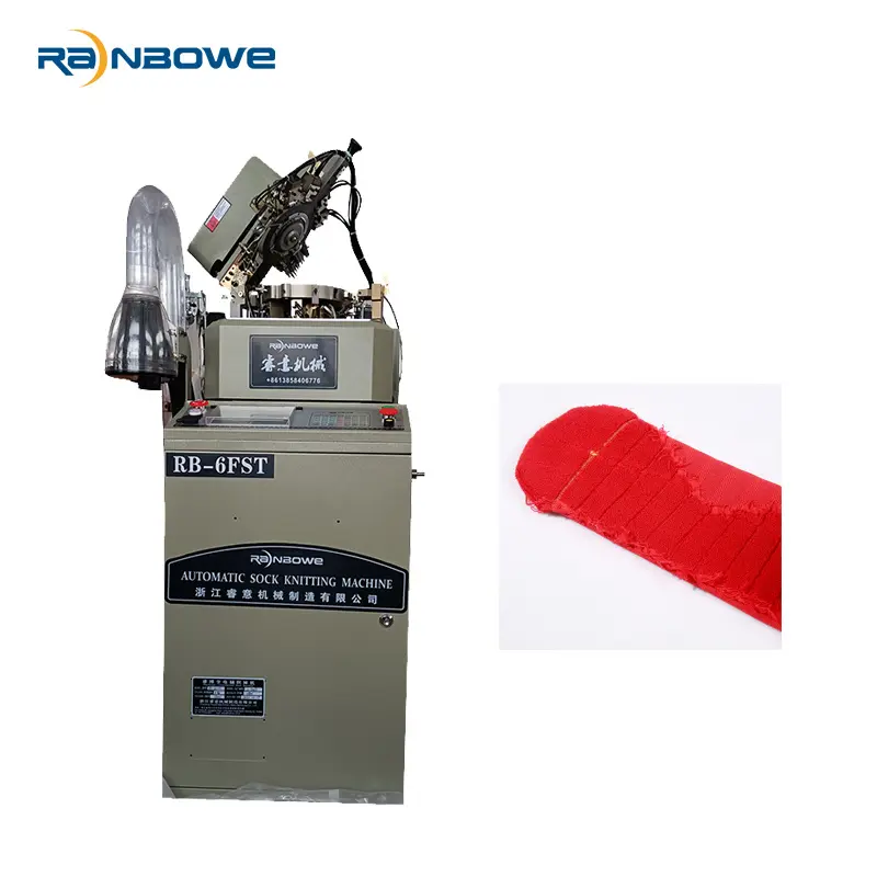 China Cheap price  Flat Sock Knitting Machine  - Jacquard Fully Computerized Selective Terry Socks Knitting Machine Making Socks - Rainbowe