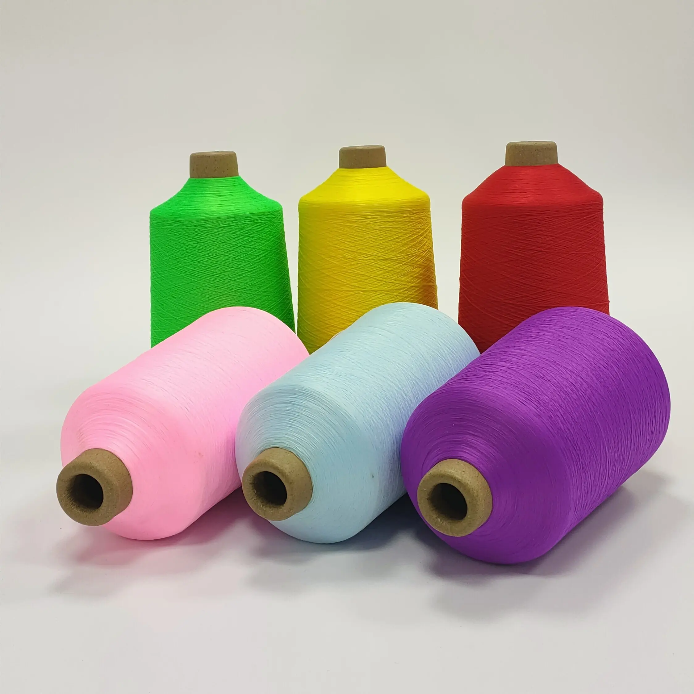 Cheap Price Colorful High Stretch Dty Polyester Yarn Spun Polyester Manufacturer