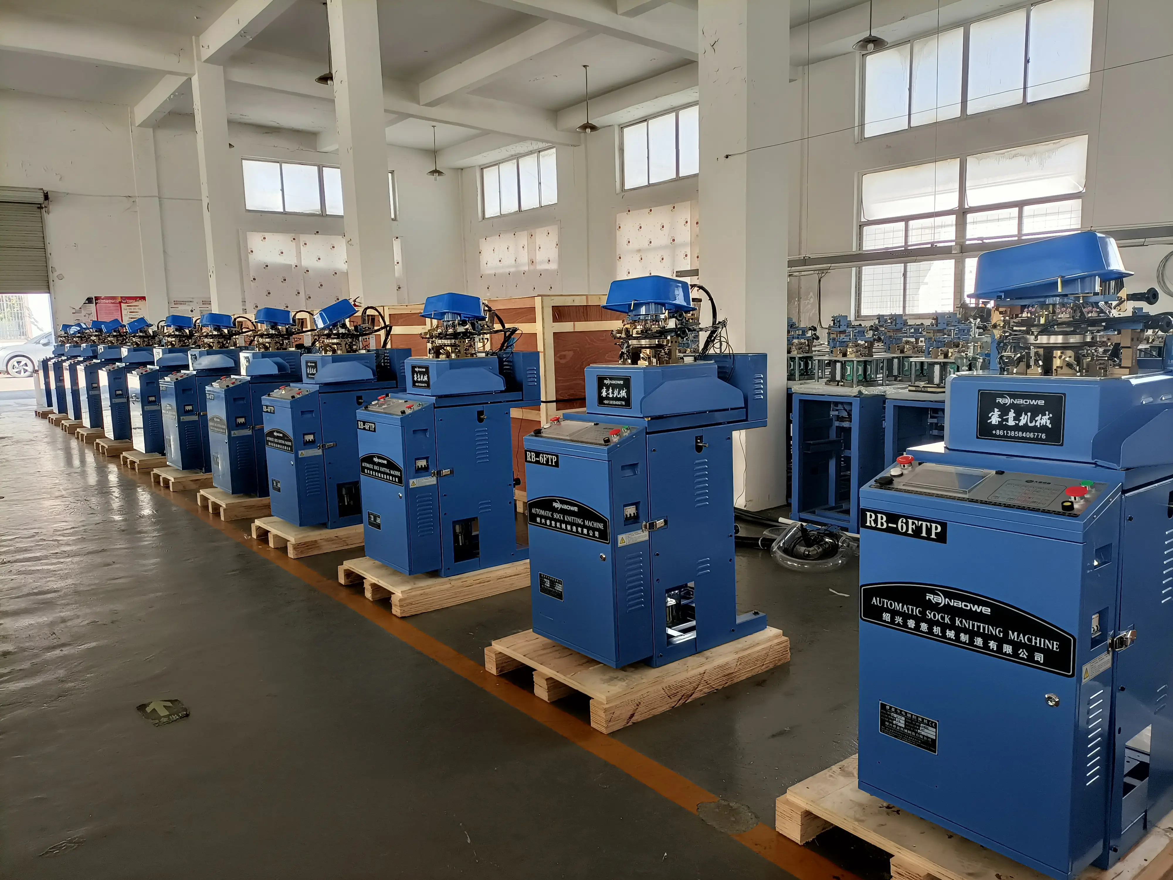 Wholesale Factory Price For  Warm Socks Knitting Machine Football Sports  - High Quality RB-6FTP Sock Machine Socks Production Line for Making Socks - Rainbowe Supplier, Exporters