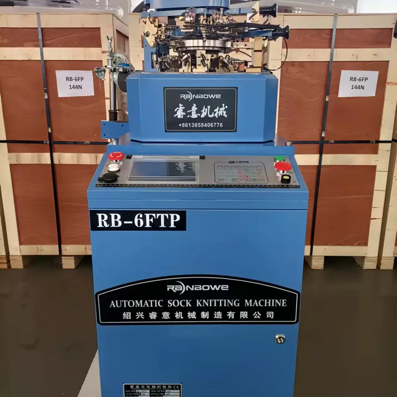 Custom Super Lowest Price  Socks Knitting Machine With Linking System Full Automatic Computerized Woven Sewing Machine  - Hot Sale Automatic Computerized Socks Knitting Making Machine - Rainbowe Factories, Exporter
