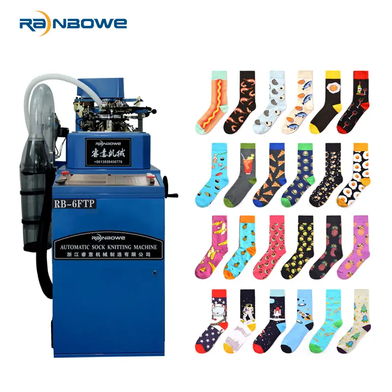 Cheap  Rainbowe Fully Computerized RB-6FTP Socks Making Machine Sock Machine Knitting Factories, Products