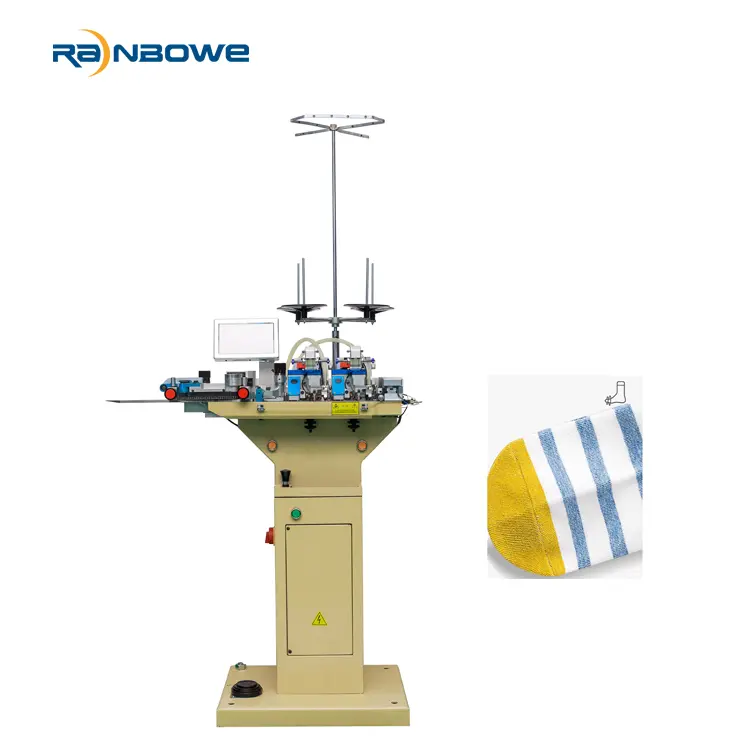 Wholesale Factory wholesale  Socks Automatic Equipment  - Good Quality Sock Head Closing Machine Sock Toe Sewing Machine with 6 Motor - Rainbowe Factories, Companies