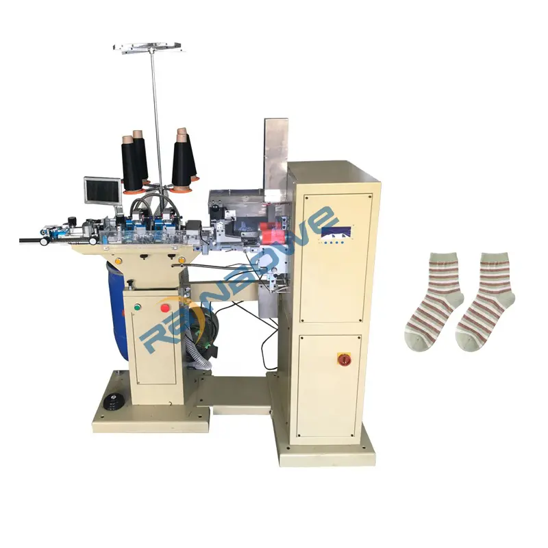 Famous Factory Cheap Hot  Automatic Sock Toe Sewing Machinery For Sale  - Auto Sock Turn Over Machine with Sock Linking Sewing Machine - Rainbowe Factory, Exporters