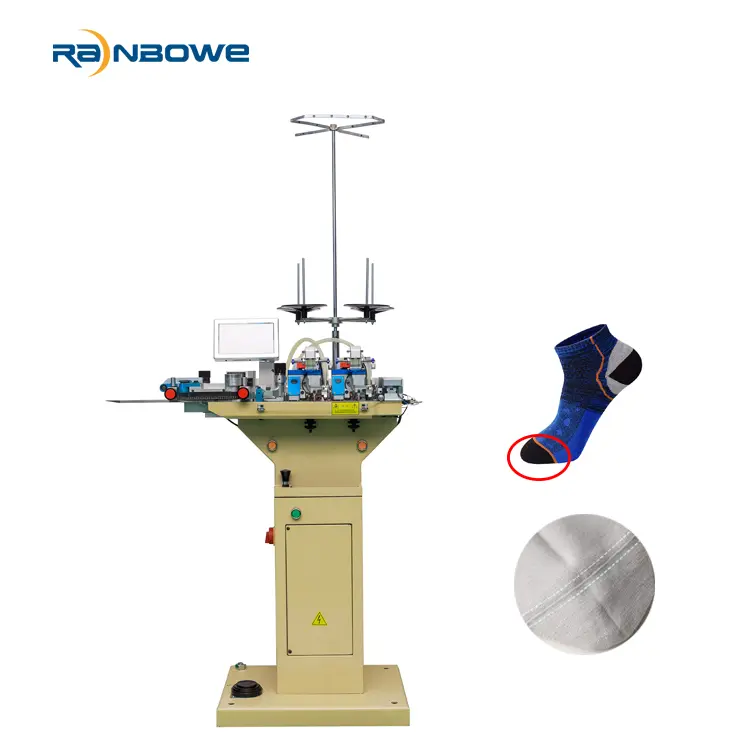 Wholesale Factory wholesale  Socks Automatic Equipment  - Good Quality Sock Head Closing Machine Sock Toe Sewing Machine with 6 Motor - Rainbowe Factories, Companies