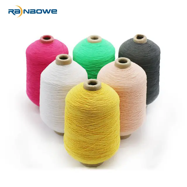 China Polyester Rubber Covered Yarn Natural Rubber Thread Yarn for Socks Manufacturer, Suppliers