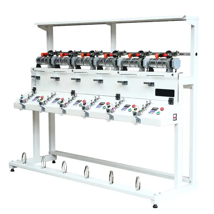 Famous Computerized 6 Head Spinning Yarn Winding Machine Yarn Winder Machine Manufacturers, Exporters