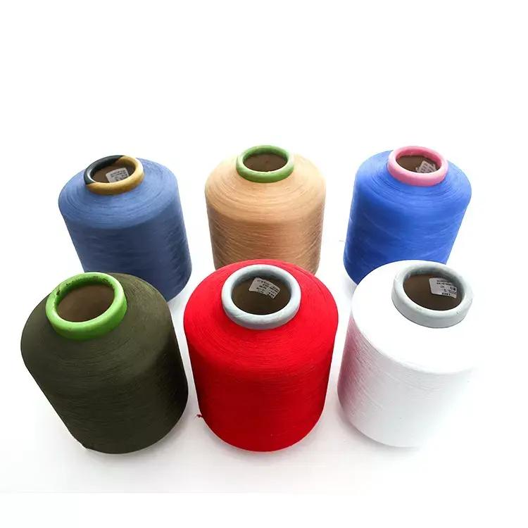 China Good Quality Low Price Custom Polyester Spandex Covered Yarn Supplier For Knitting Suppliers, Company