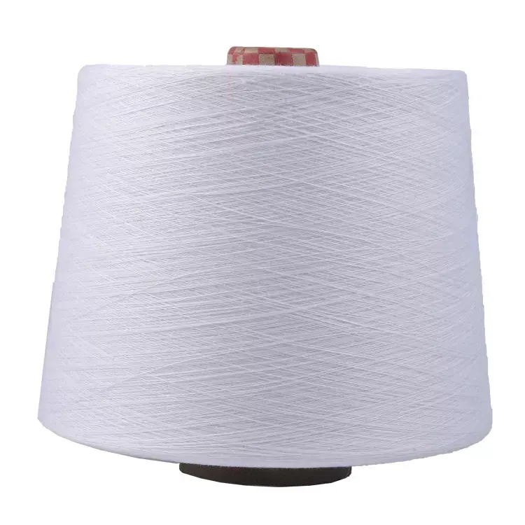 High-Quality Factory Wholesale Dope Dyed Polyester Ring Spun Yarn for Socks Knitting Supplier, Factory