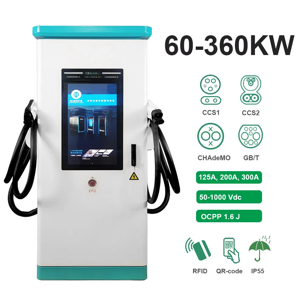 60-360kw حل توسيع شبكة شحن السيارات الكهربائية للأسواق الناشئة للسيارات الكهربائية