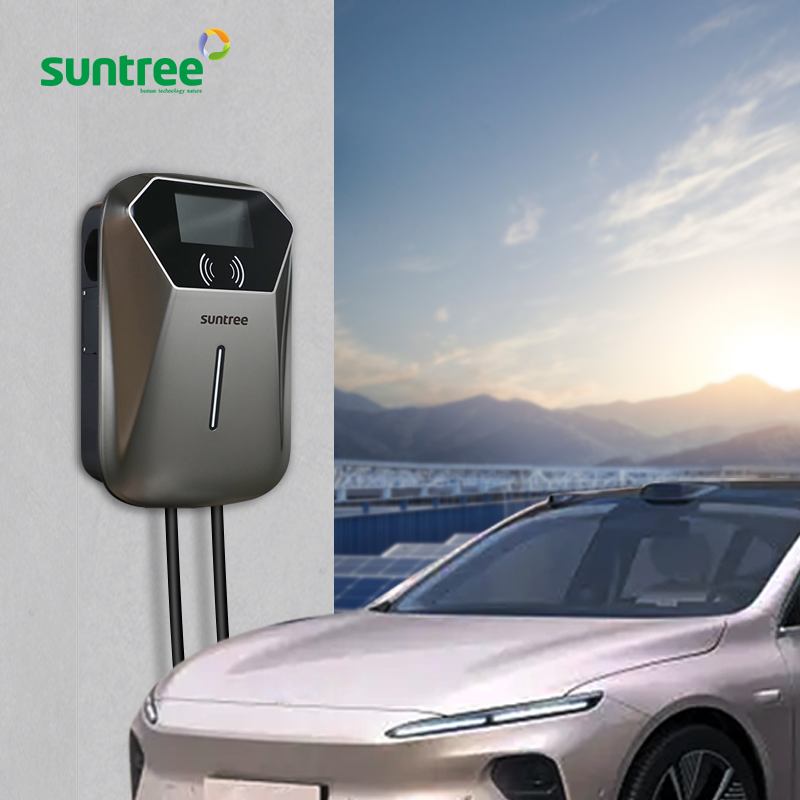 محطة شحن السيارات الكهربائية 11kw شاحن السيارات الكهربائية Type2/Gbt/Type1 مناسب لمنزل بيد الإلكتروني الذكي 3 شمسي