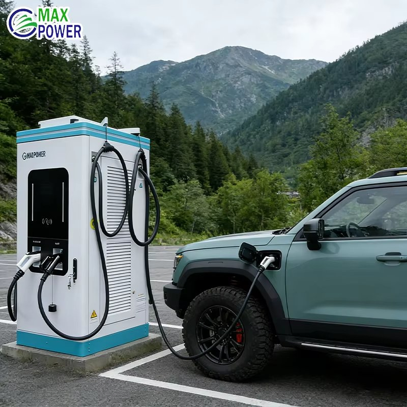 محطة شحن سيارات كهربائية 4 مسدسات 480kw شاحن كهربائي