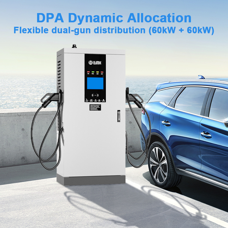 شاحن سريع عالي القدرة للتيار المباشر للمركبات الكهربائية، 60-240kw