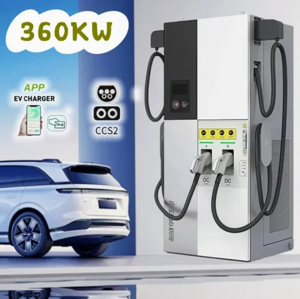 البنية التحتية للسيارات الكهربائية CCS2 CCS1 Gbt Ocpp CE 60/120/160/240/320/360kw حل شحن سريع للبطارية الكهربائية للسيارة شاحن DC EV