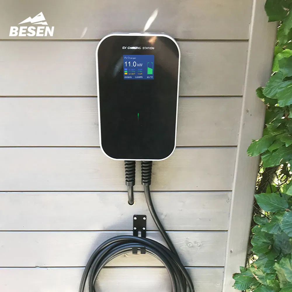 سعر مصنع بيسن 220V 380V 7kw 11kw 22kw مستوى 2 شاحن كهربائي مثبت على الأرض للاستخدام المنزلي أو التجاري محطة شحن سيارات كهربائية