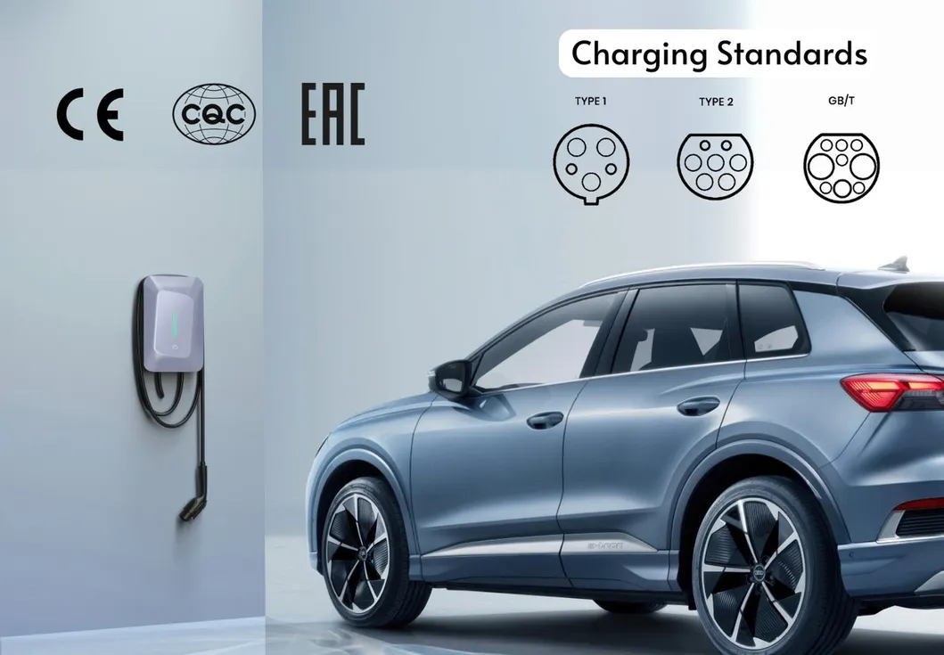 محطة شحن مكيف الهواء الذكي 7kw 11kw 22kw نوع 2 صندوق الحائط للسيارة الكهربائية