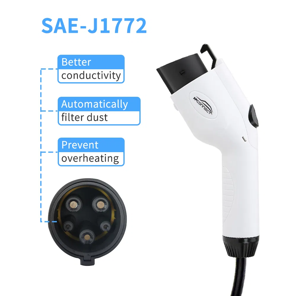 Saej1772 5m/Customized محطة شحن السيارات الكهربائية موصل شحن السيارات الكهربائية مع CE
