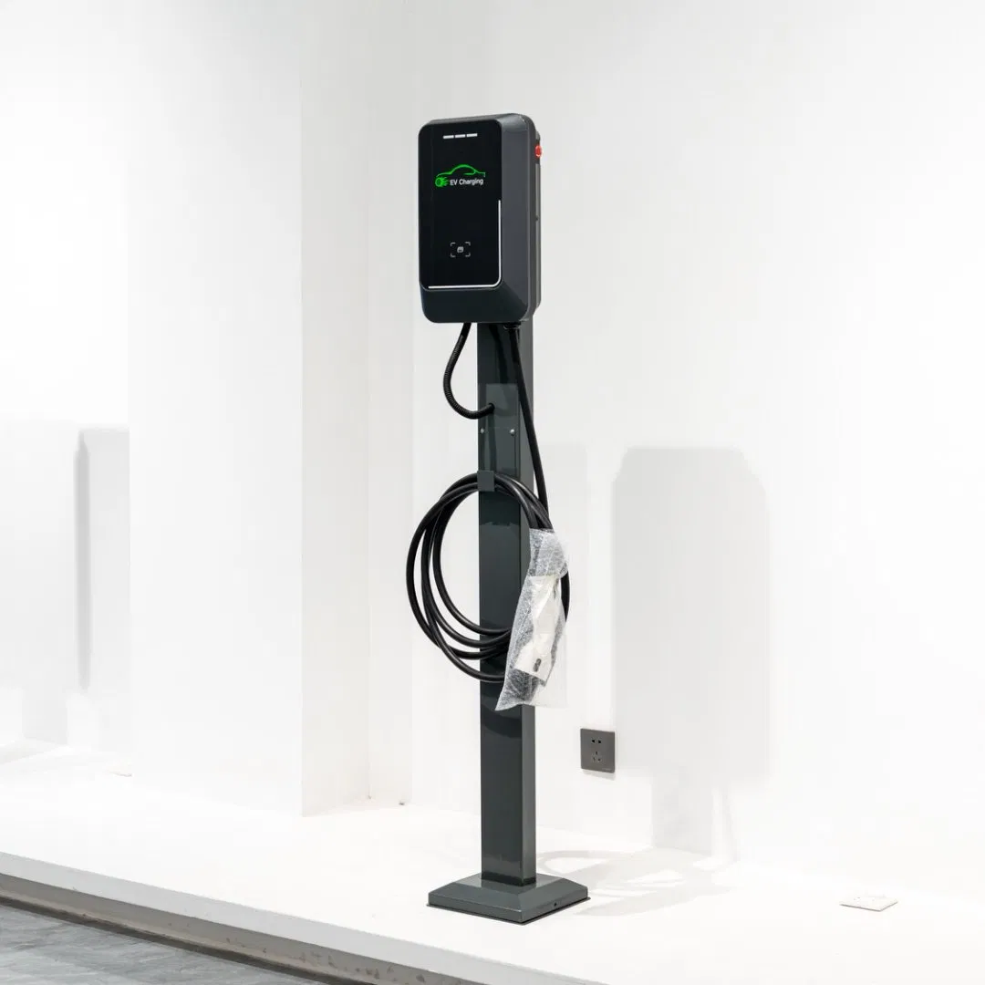 محطات شحن السيارات الكهربائية الذكية التجارية 7kw محطة شحن السيارات الكهربائية مع شاشة LCD