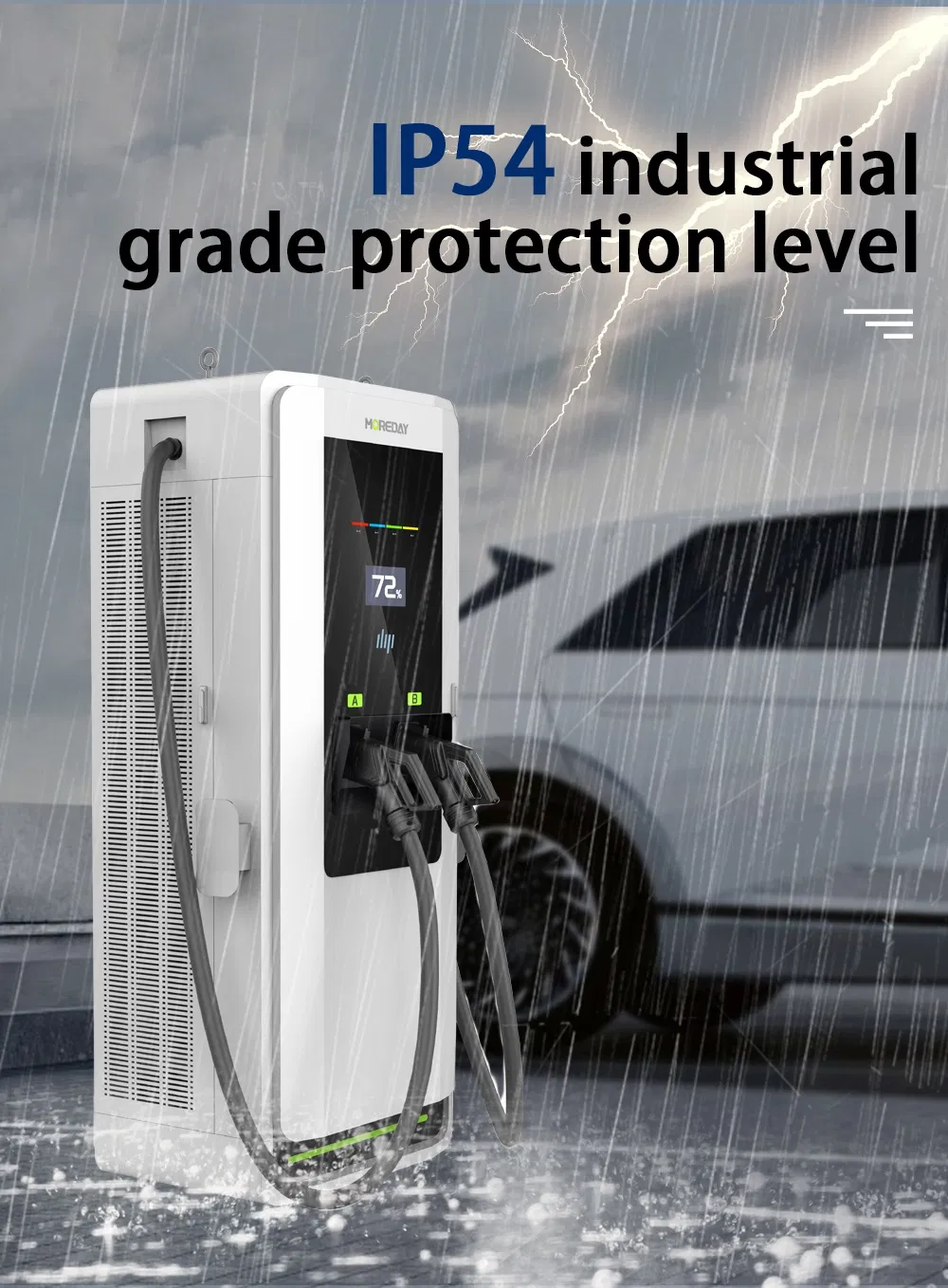 شواحن كهربائية متنقلة CCS2 شاحن سريع للسيارات الكهربائية مستوى 3