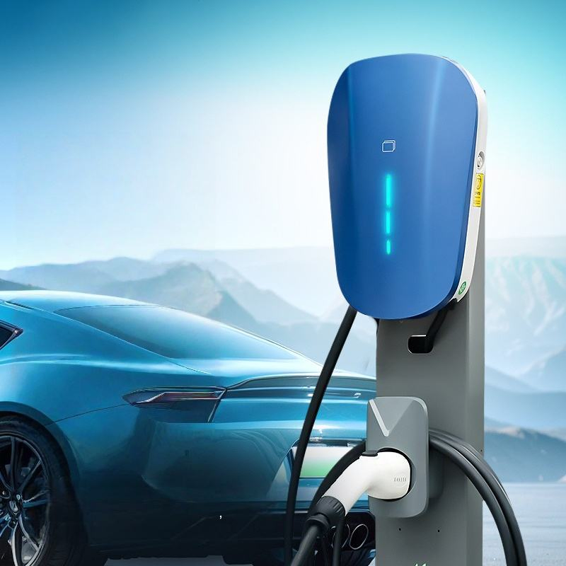 7kw شاحن كهربائي مثبت على الحائط للنوع 1 والنوع 2